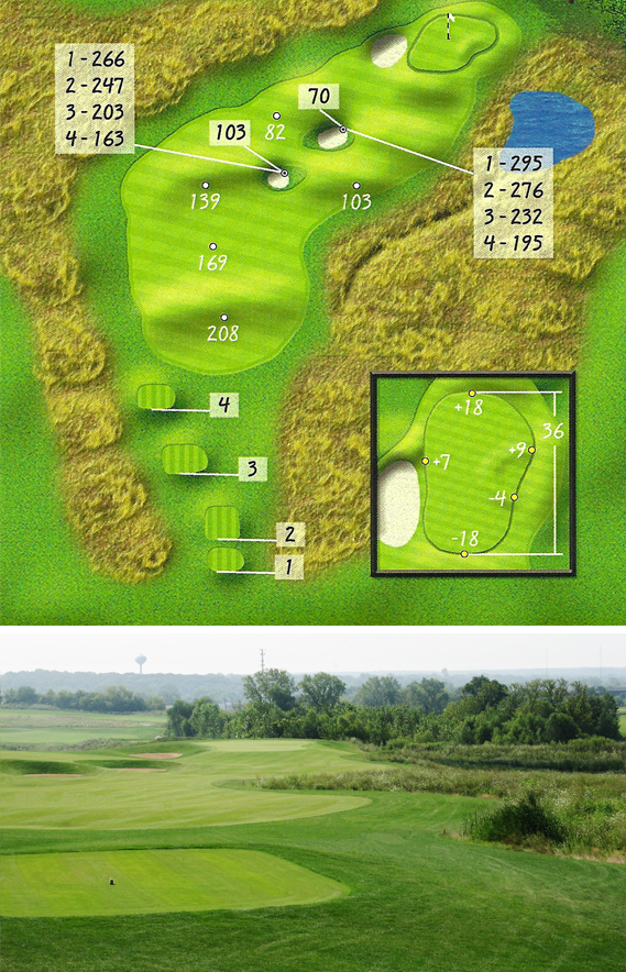 ChuckGviolin's tweet photo. It's coming along nicely.  Here's the third hole.  I'm through 11 now and then comes planting.  #tgctours #pgatour2k21 #highlandsofelgin https://t.co/4XXPOJ1SJd