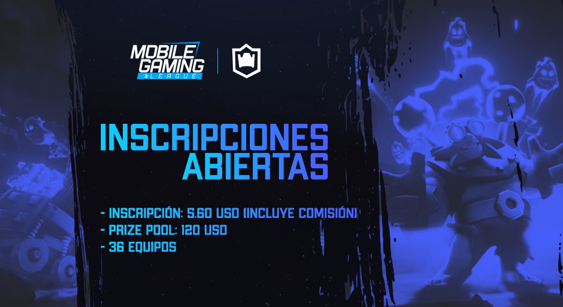 #CR | ¡INSCRIPCIONES ABIERTAS! ✨

Después de que nuestra I Edición culminó de manera excelente, anunciamos la apertura a nuestra II Edición. ⚔️

🎟️ Costo: 5.60 USD
💰 Prize Pool: 120 USD
📋 Buena organización
📝 36 Equipos 

¡Contáctanos! 📫

#SomosMGL