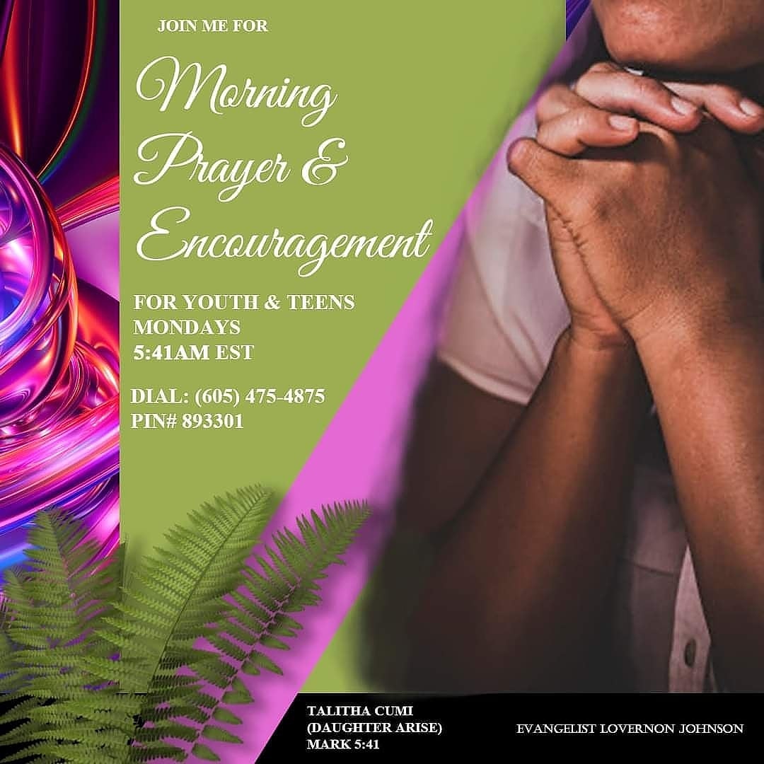 CumiHaven's tweet image. Join us TOMORROW MORNING PRAYER &amp;amp; ENCOURAGEMENT CALL for youth and teens!!!❤ 5:41am eastern.Dial 605.475.4875 PIN 893301.Get ready for a powerful time together! Dedicated to our community. #talithacumihaven #communityorganization  #princessforanight  #servingthecommunity #prayer