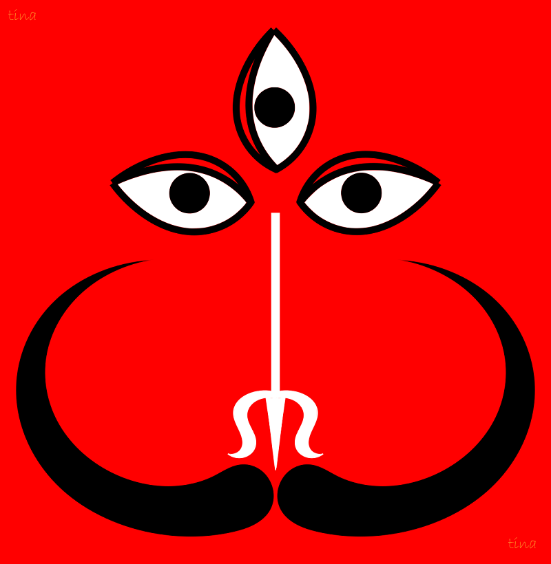 Abar esho Maa #ShubhoBijoya #Dashami #Navratri2020 
(painted using Inkscape)