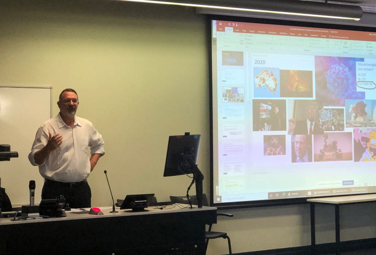 ArchLawAus's tweet photo. Nexus Law Group’s Marcus McCarthy presented the  Foundations of Corporate Governance at the Newcastle Law School, saying: “Corporate Governance is one of the most important areas for students to understand in their professional careers.” - https://t.co/YKZi9KqJYc https://t.co/DLl3mMQlKD