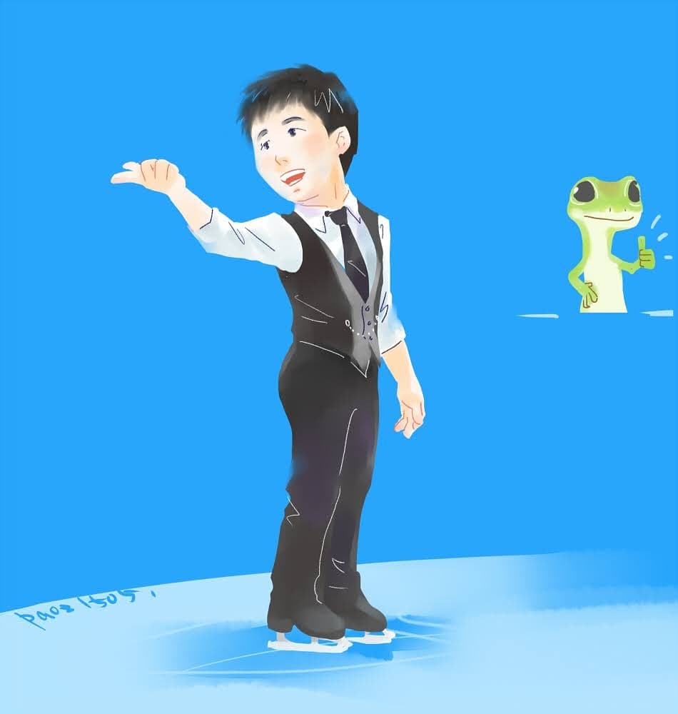 樋渡くんのフィニッシュ✨🦎👍 #tomokihiwatashi  #SkateAmerica2020