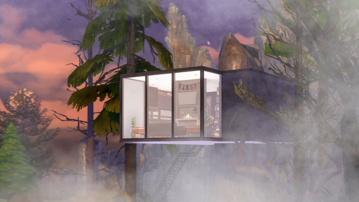 A tiny home fit for a modern vampire🧛 #ShowUsYourBuilds #sims4