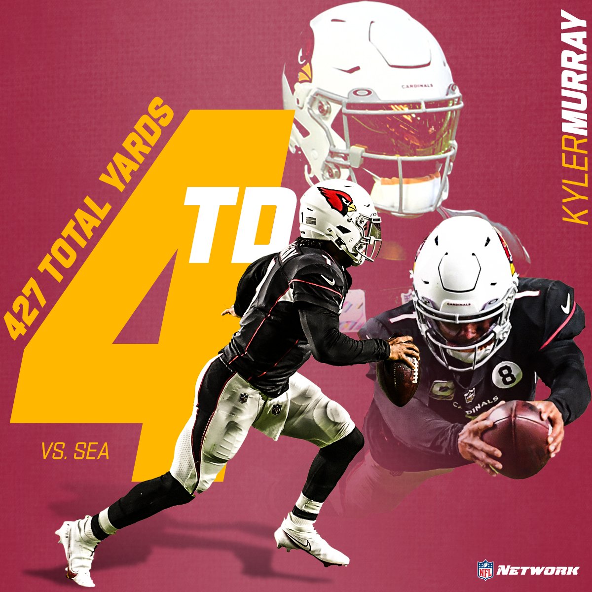 nflnetwork's tweet image. .@K1 leads the @AZCardinals to a WILD #SNF win!