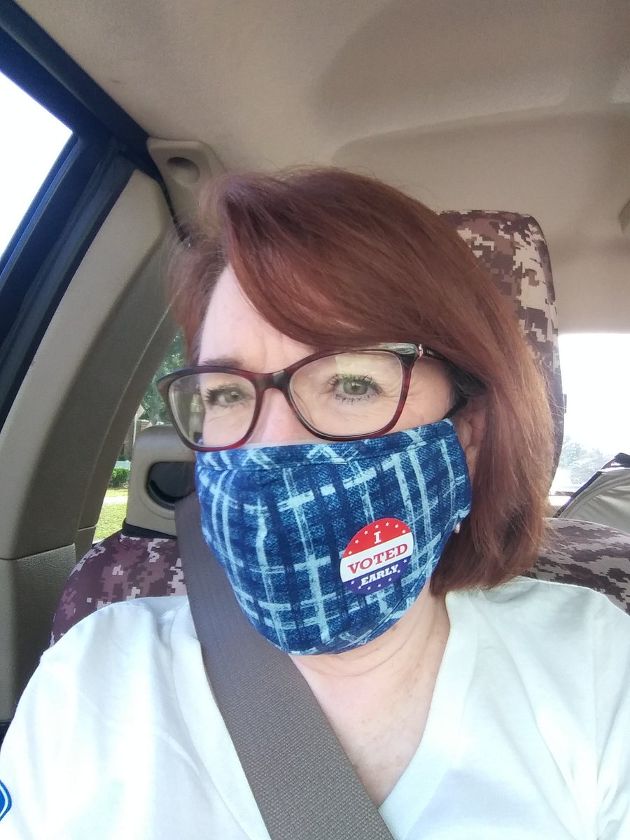 Voted early.Straight blue in a 70% Rep FL county. I might be the only Dem in my church.Keep up the good work @barackobama. #thickskin #outnumberedbutnotintimidated #votedfordemocracy #votedforthecatholicguy