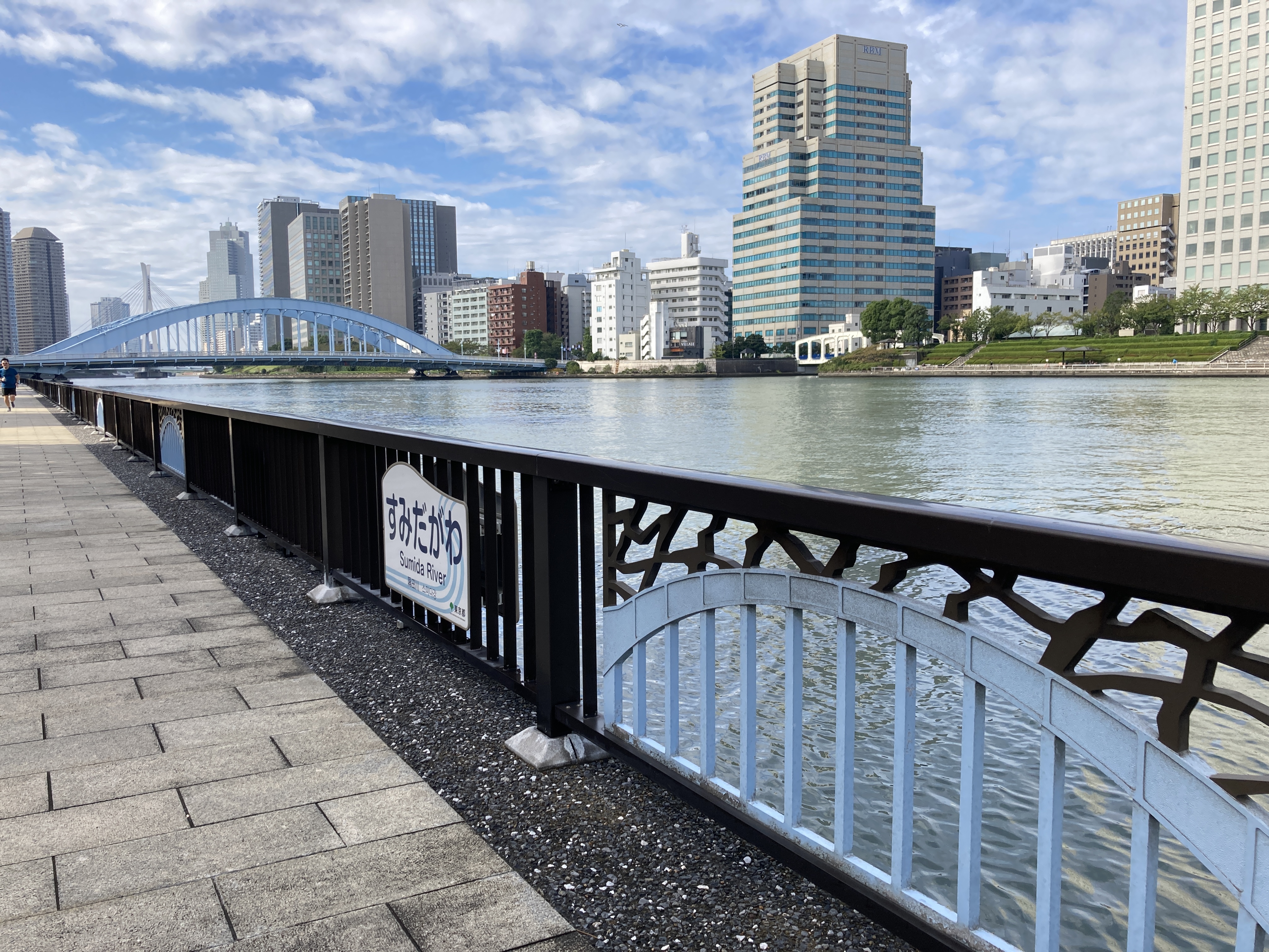 集まれ 隅田川 欄干のデザインも 永代橋 なんですね 場所 永代橋 上流左岸 隅田川 隅田川テラス 隅田川でつながりたい T Co cr0gb8vu Twitter