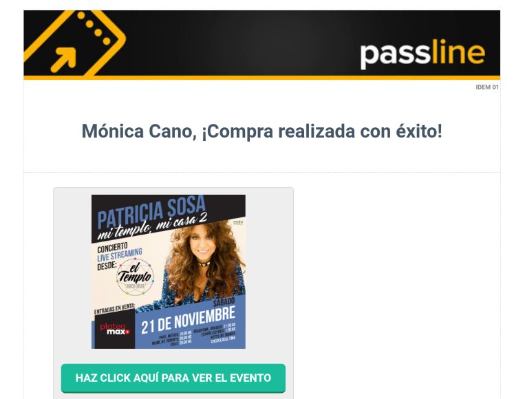 monicanopaz's tweet photo. Ya tengo mi ticket! @patriciasosaok https://t.co/P46oB6TiHL