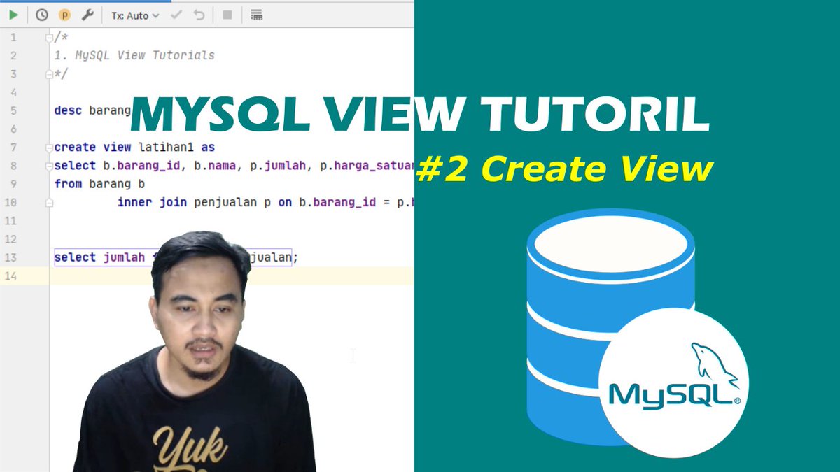 pojokcodeid_'s tweet image. MySQL View Tutorials #2 | Create View
youtu.be/pYDMIiBE7W8 via @YouTube
#mysql
#mysqlserver
#database
#mysqltutorials