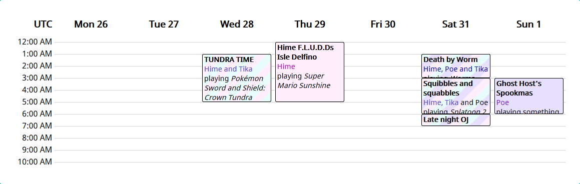 tikalso's tweet photo. Oh hey this is a busy week ROUNDUP TIME LET'S GO https://t.co/FaEaaPWa1V