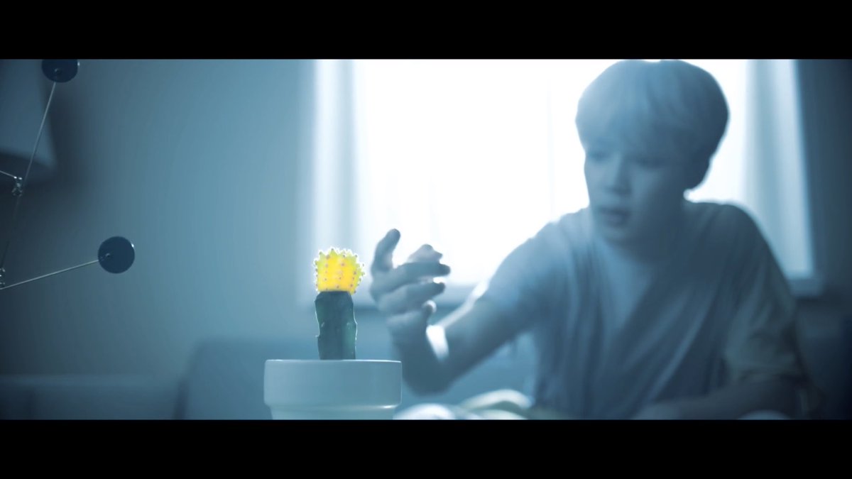 10.The objects like the blanket are colored in yellow. These objects represent Jm's idea of love and comfort. The weird part is that the cactus is also Yellow as well. But the cactus is dangerous because it pricks him when he finally succumbs to his temptation and touches it.