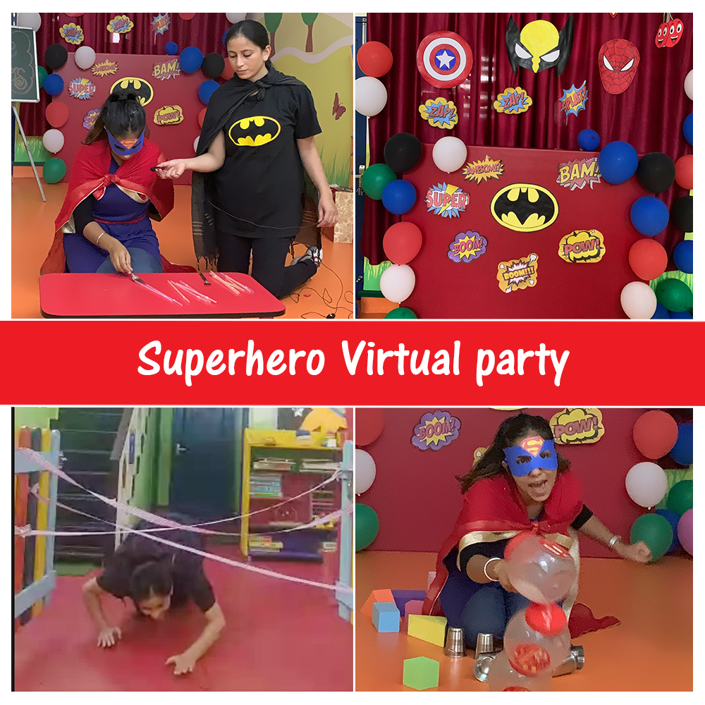 Superheroes are everywhere.
The teachers of #Kidzee Race Course Dehradun organized a #virtual #superhero #party for the little ones by dressing up as various superheroes, like Batman, Superman, etc.
It was an exciting, fun day for all!
#KidzeeStudents #SuperheroParty https://t.co/g9ipeE3LXH