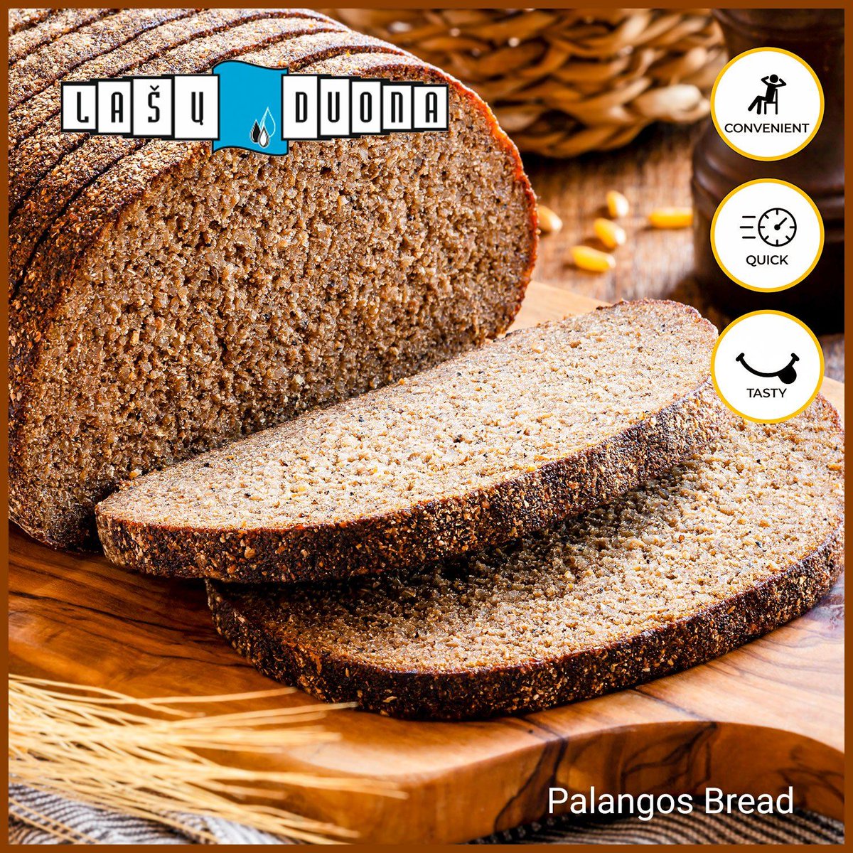 You can always rely on the taste of bread to bring us the warm memory of home. Nothing says quality traditional bread more than #LasuDuona #PalangosBread 
.
. 
On Offer in store for this October
.
.
#EasternEuropeanFood #Food #Lituanica #LituanicaRetail #EasternEuropeanCuisine