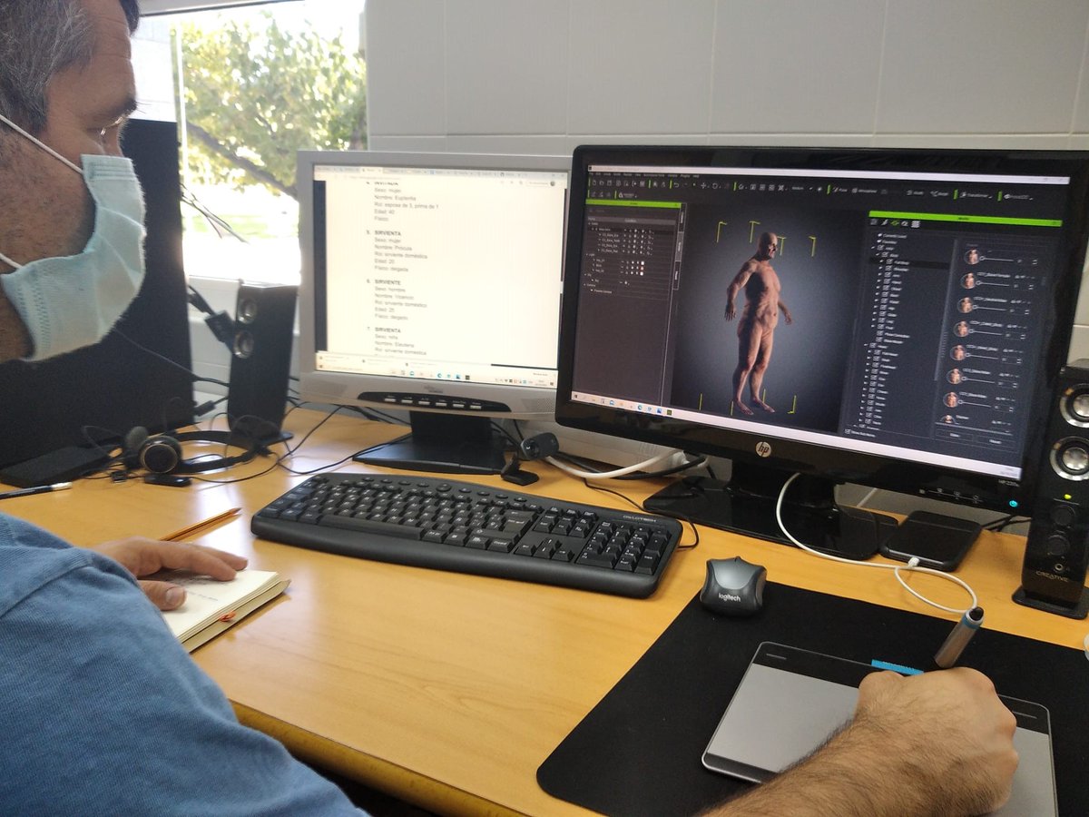 Entramos en nueva fase el proyecto de #RealidadVirtual para la Villa romana de L'Albir. Después de un largo proceso de elaboración de perfiles, análisis bibliográfico, empezamos a darle forma a los personajes que intervendrán esta historia.