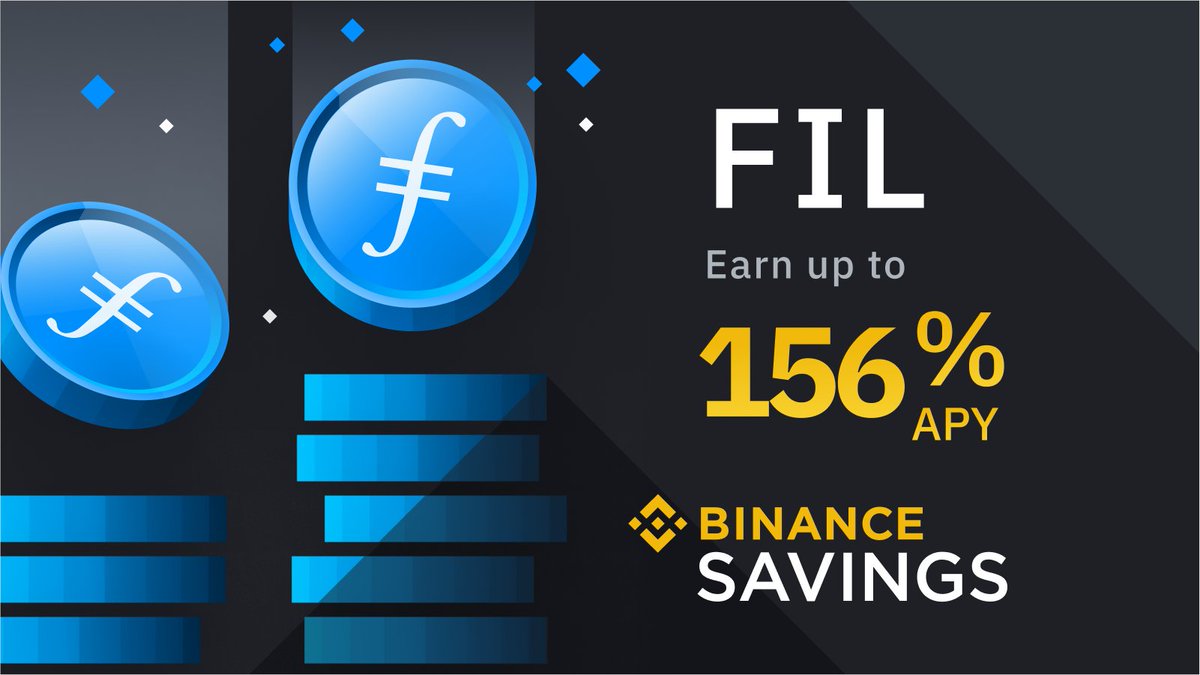 binance's tweet photo. Earn Up to 156% APY on @Filecoin $FIL with #Binance Savings

➡️ https://t.co/hUnu1aphpU https://t.co/KYFwS0MGHf