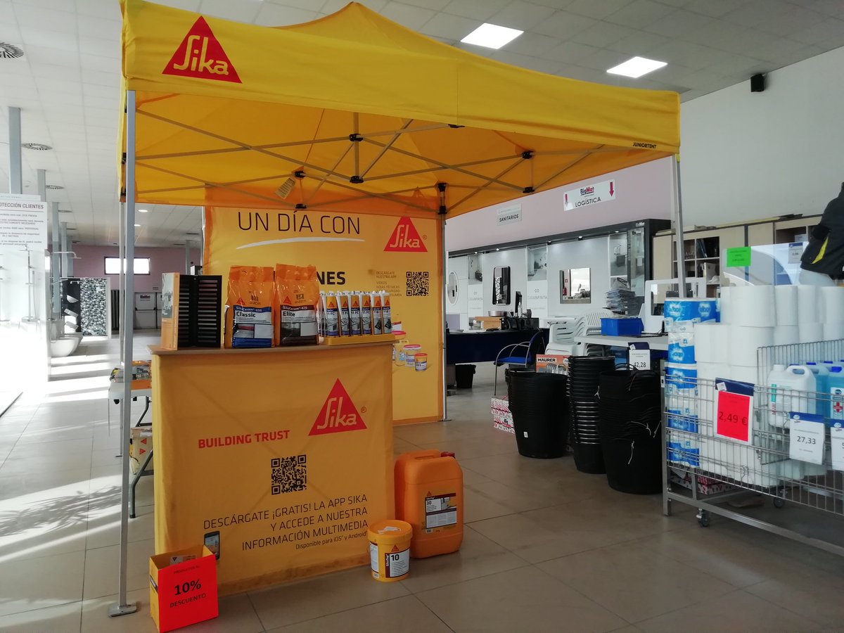 DanielPrezLope2's tweet photo. @SikaSpain, @BigMatIberia @bigmatmatiasarbol.#semanadelprofesional. #sikaceram670, #sikaceram650, #welovemonotop https://t.co/K7pvQLZrCk