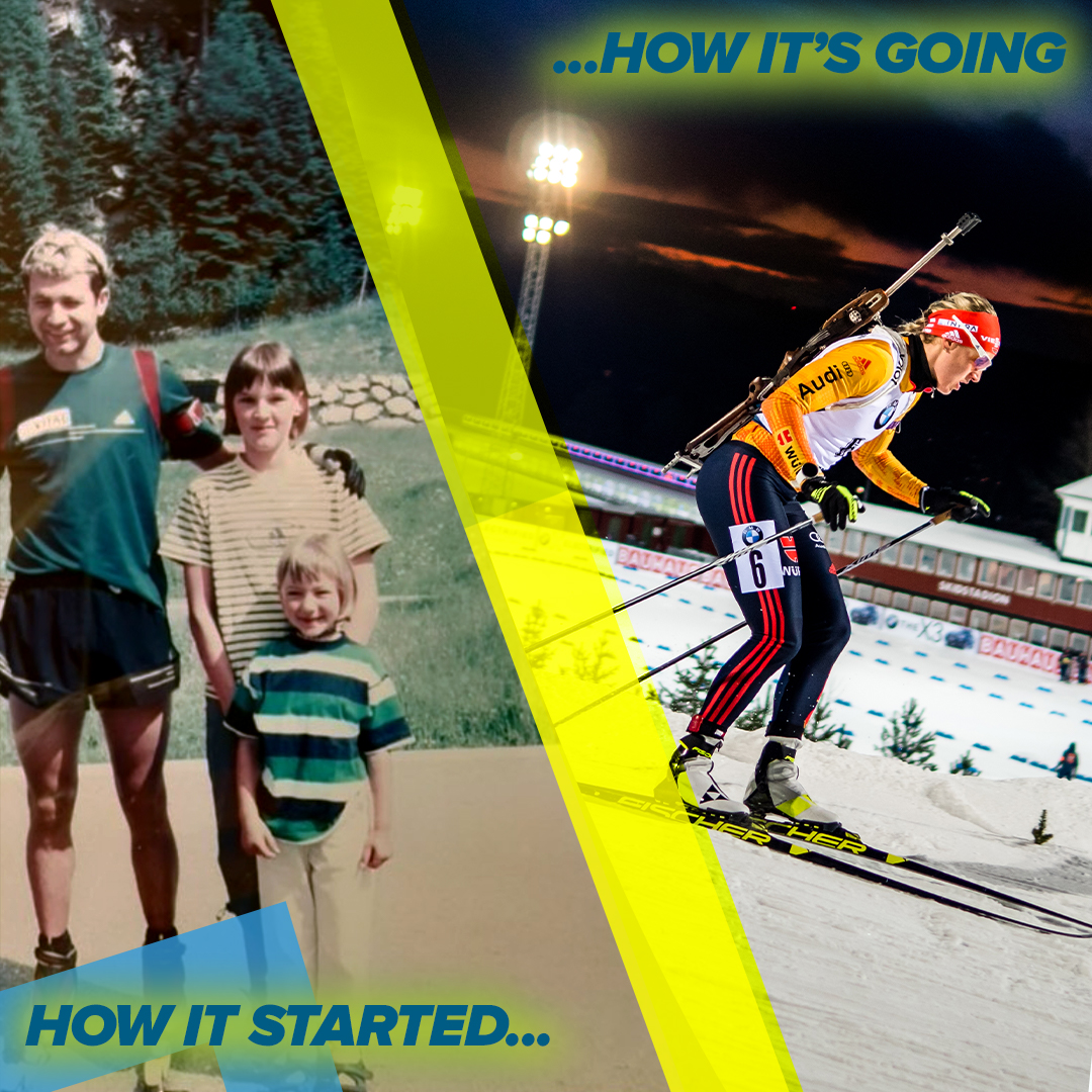 From being inspired by a champion 😍 to becoming one 🥇
Here's a little #mondaymotivation by <a href="/DeniseHerrmann_/">Denise Herrmann</a>  😎 and her #howitstartedvshowitsgoing 
_________
📸 Herrmann's family archive/ Slavik #biathlon #biathlonfamily
