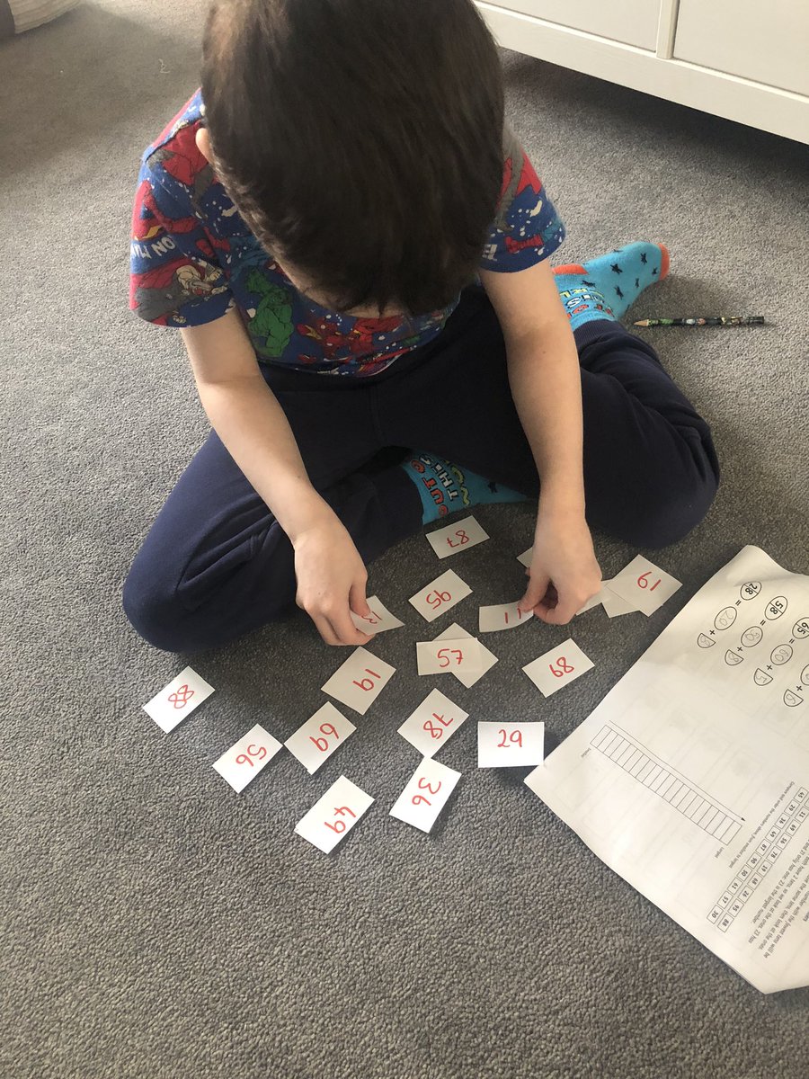 haylze89's tweet photo. Lewis practising putting numbers from largest to smallest #HLCThinkMaths @HLC_Primary https://t.co/cZ8CJTKqcy