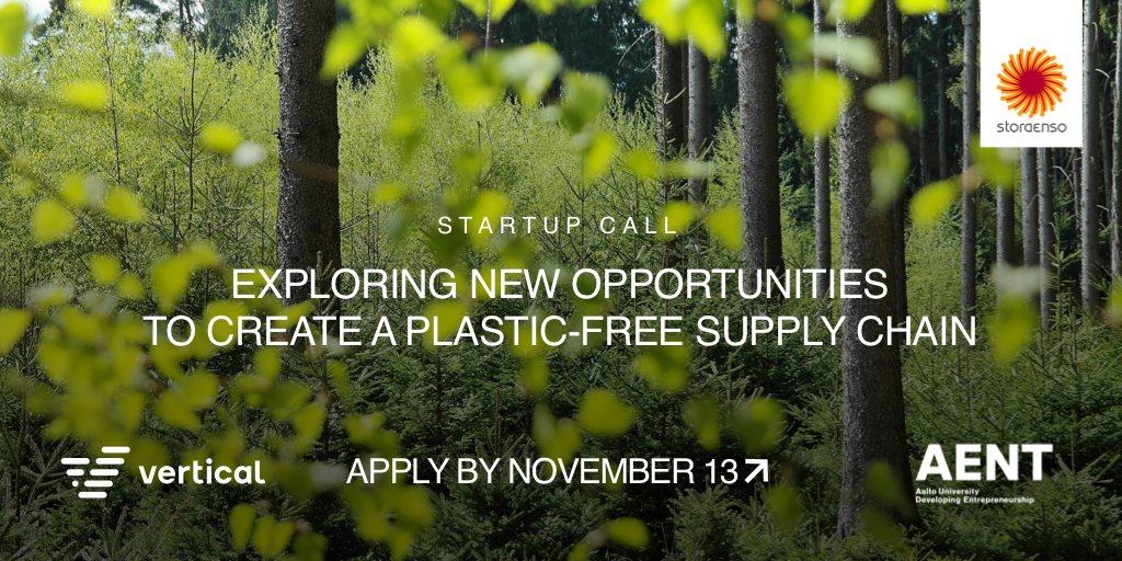 Vertical (@verticalvc) on Twitter photo Are you a startup interested in contributing to the creation of a Plastic-free Supply Chain? Apply by November 13. <a href="/storaenso/">Stora Enso</a> is looking for companies to work together with its experts to replace or reduce oil-based plastics in supply chains. vertical.vc/storaensoaccel…
#plasticfree Are you a startup interested in contributing to the creation of a Plastic-free Supply Chain? Apply by November 13. <a href="/storaenso/">Stora Enso</a> is looking for companies to work together with its experts to replace or reduce oil-based plastics in supply chains. vertical.vc/storaensoaccel…
#plasticfree