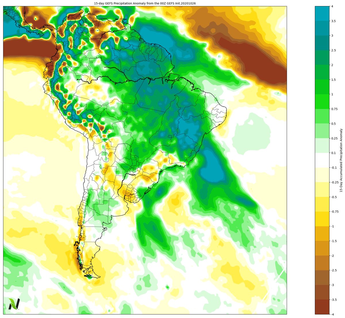 snodgrss's tweet photo. Ag Forecast for Oct 26, 2020

https://t.co/UZ9tEqXcqr

Video Highlights:
Thundersleet + Santa Ana
Cut-Off Low + Zeta
MJO Moves and Arctic High Fades
Bitterly Cold Central US
Pattern Relaxes Week #2
Update on Brazil https://t.co/KvjYupjW9v