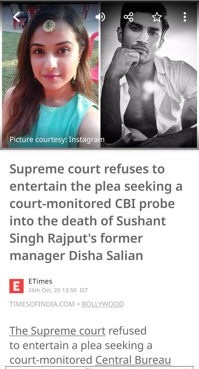 anujakapurindia's tweet photo. News on Disha's Death 😐 https://t.co/tzUY0mDNIO