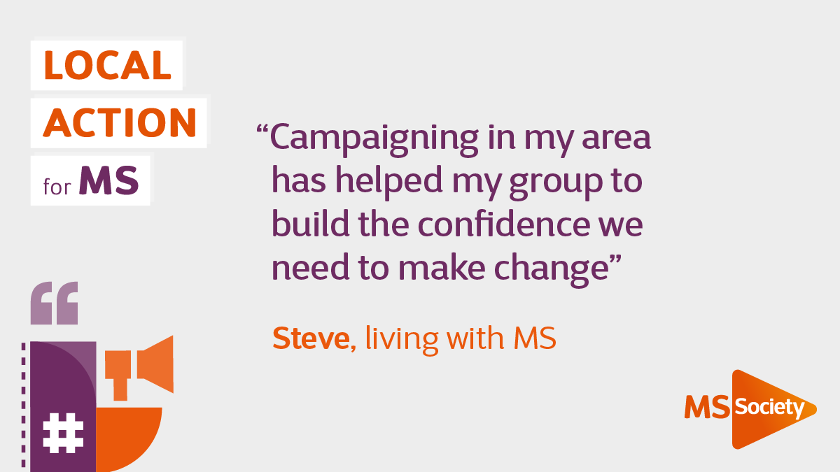 mssocietyuk's tweet photo. Do you want to make change for people living with MS in your local area? You can by taking #LocalActionforMS! 📢
If you want to campaign in your community, we can support you with our new resources and tools 📚
Start today ➡ https://t.co/P5mUEpsLTQ https://t.co/voUt1qTZDH
