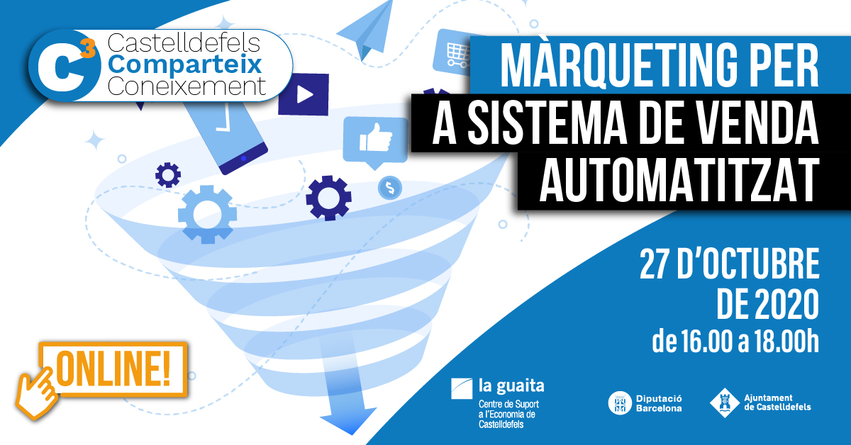La_Guaita_'s tweet image. ¿Sabes qué son los #embudosdeconversión ? Descubre cómo funcionan los sistemas de #venta automatizada en nuestra próxima #formación online C3 ⤵️ #empresas #CastelldefelsComparteixConeixement

¡ÚLTIMOS DÍAS PARA INSCRIPCIONES!

laguaita.org/chatbots-y-emb…