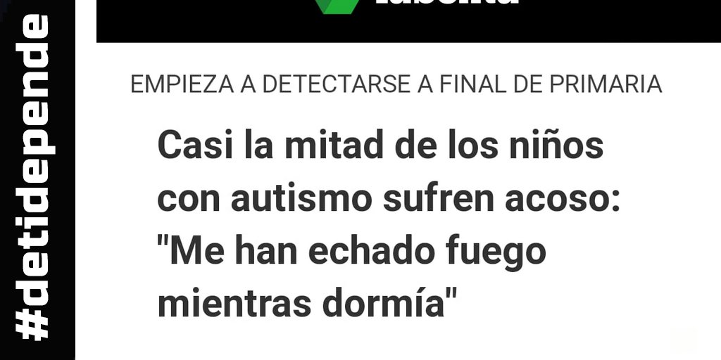 No hace falta irse tan lejos, aquí los niños con discapacidad también sufren bullying y la administración no les da el apoyo que necesitan. Menos postureo y más acciones y recursos #detidepende #laEspañaqueQueremos #derechoshumanos @Gob_Esp <a href="/M_Presidencia/">Ministerio de la Presidencia, Justicia y R. Cortes</a>
