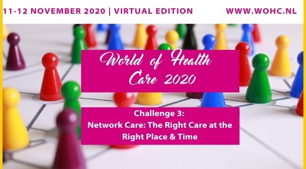 The #WOHC2020 will focus on three major global health challenges, one of which is 𝗡𝗲𝘁𝘄𝗼𝗿𝗸 𝗖𝗮𝗿𝗲 (The right care at the right place &amp; time). In this theme, you will be exposed to the policy, approach and innovations in fields of network care. wohc.nl