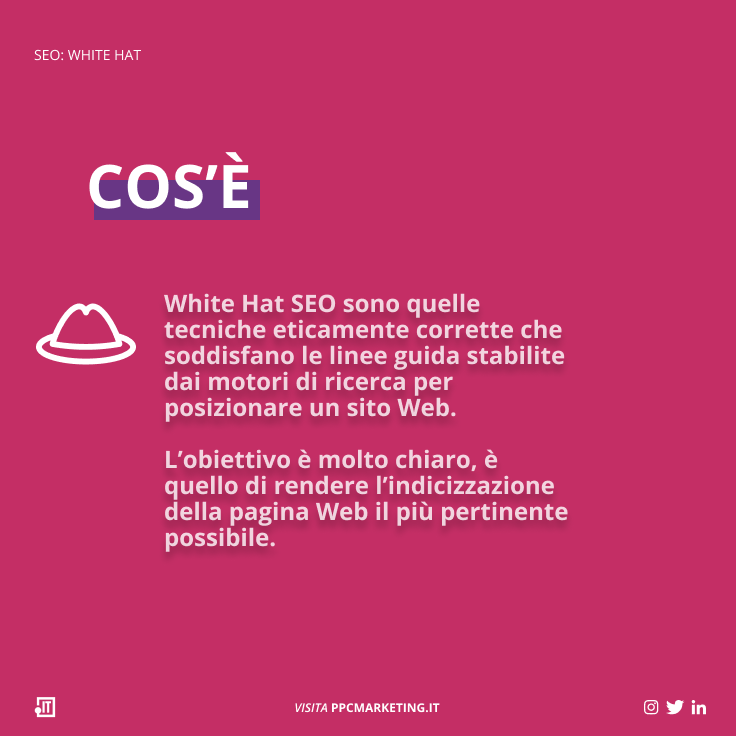 ppcmarketing_it's tweet photo. SEO: White Hat 

#ppcmarketing #seo #digitalmarketingitalia #marketingstrategico #consiglidimarketing #ottimizzazionemotoridiricerca #searchengineoptimization #searchenginemarketing #seomarketing #whitehat https://t.co/XufvrbN7Mc