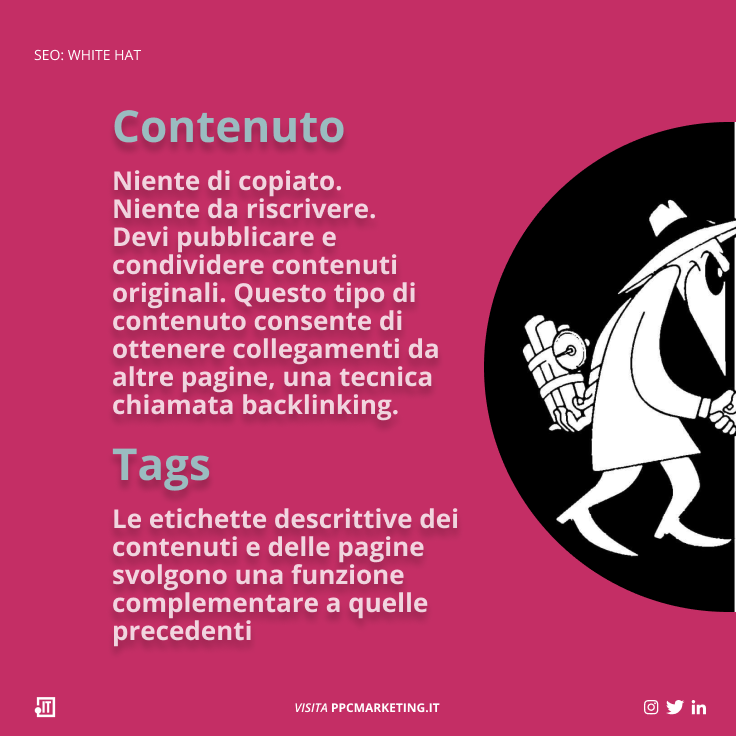 ppcmarketing_it's tweet photo. SEO: White Hat 

#ppcmarketing #seo #digitalmarketingitalia #marketingstrategico #consiglidimarketing #ottimizzazionemotoridiricerca #searchengineoptimization #searchenginemarketing #seomarketing #whitehat https://t.co/XufvrbN7Mc