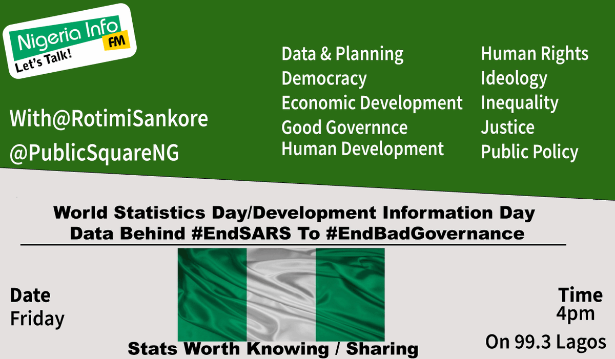 PublicSquareNG's tweet photo. #Nigeria #StatsDay2020
127th/127:Worst Police Globally-WISPI
100m+ Extreme Poverty/Global Highest
60m+Nigerians:30% Unable To Read/Write
55.7% Un-Or-Underemployed
13m-14m Children Out Of School
32% Stunted/Hungry Children-Global 2nd
146th/198:Corruption Ranking-TI
#EndSARS https://t.co/b13E2nH7CL