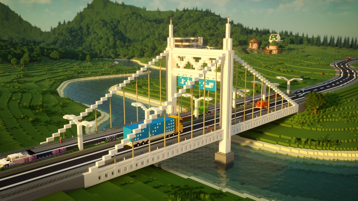 おしゃクラ Oshacra 橋を作りました A Bridge Minecraft Oshacra おしゃクラ 建築 Building おしゃクラ Oshacra 橋を作りました A Bridge Minecraft Oshacra おしゃクラ 建築 Building