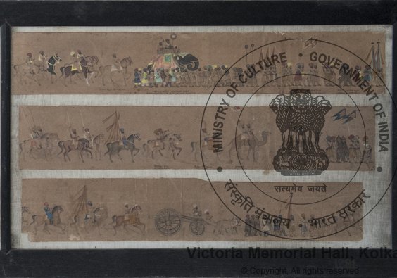 victoriamemkol's tweet photo. #MuseumFromHome #FromTheVaults
On the occasion of #bijoyadashami, we present to you from our collection a visual rendition of the Dusshera #Procession of the Rao of #Kutch.
This stunning, detailed #triptych is of unknown authorship and date.
#vmh #vmhCollections #dusshera https://t.co/YBX6pCyrkQ
