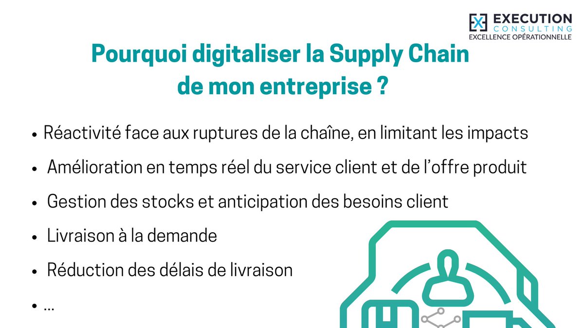 EXECUTIONCONS's tweet photo. Les attentes des clients sont de plus en plus importantes, les entreprises doivent y répondre en délivrant avec davantage d’agilité.
Afin de pouvoir proposer à vos clients une expérience personnalisée et évolutive, il est essentiel d'avoir une #supplychain #agile et #digitalisée. https://t.co/lrpBSQk4jB