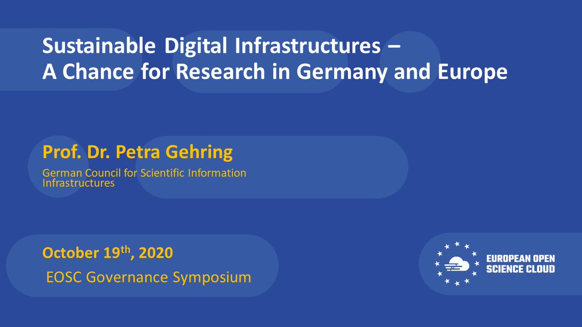 barbebert's tweet image. The full text of Petra Gehrings keynote is now available on the programme website #NFDI_de and #EOSC , A Chance for Research in Germany and Europe #EOSCSymposium2020 #RfII  eoscsecretariat.eu/eosc-symposium…
