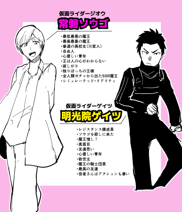 ジオジオって何?!?!?って人のための仮面ライダージオウってこんな話プレゼンです ジオジオの意味は仮面ライダージオウを見ても何一つわかりませんが仮面ライダージオウをよろしくお願いします(見るのなら夏映画の Over Quartzerを最後に絶対見てね)