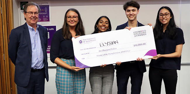 UQVentures's tweet photo. #TransformLaw KWM Prize: Students to help bridge pro bono gap with prize-winning idea
https://t.co/ItGU9Ryv25 https://t.co/qtshv6BcYy
