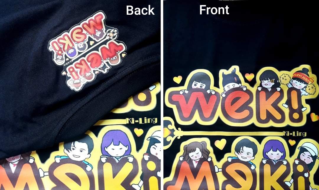 wemevhouse's tweet photo. 3rd Anniversary gifts to Weki Meki (The t-shirts designed by @wemevhouse). 
Hope we always be healthy and happy together~ ❤❤

#VNKiLing #DCWM @WekiMeki #Anniversary https://t.co/ikYxSmQrXx