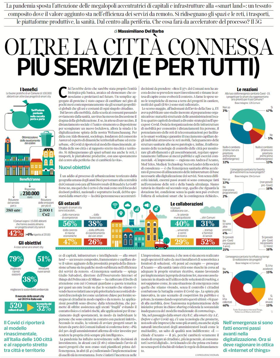EY_Italy's tweet photo. Senza dotazione #IoT, non può evolvere l’offerta di soluzioni smart. Con il #5G, non solo le imprese ma anche le multiutility potrebbero fare un salto di qualità, perché cambierebbe veramente il modo di erogare i servizi digitali ai consumatori. @Andrea_DAcunto #EY su @L_Economia https://t.co/XxBKsn4Jnk