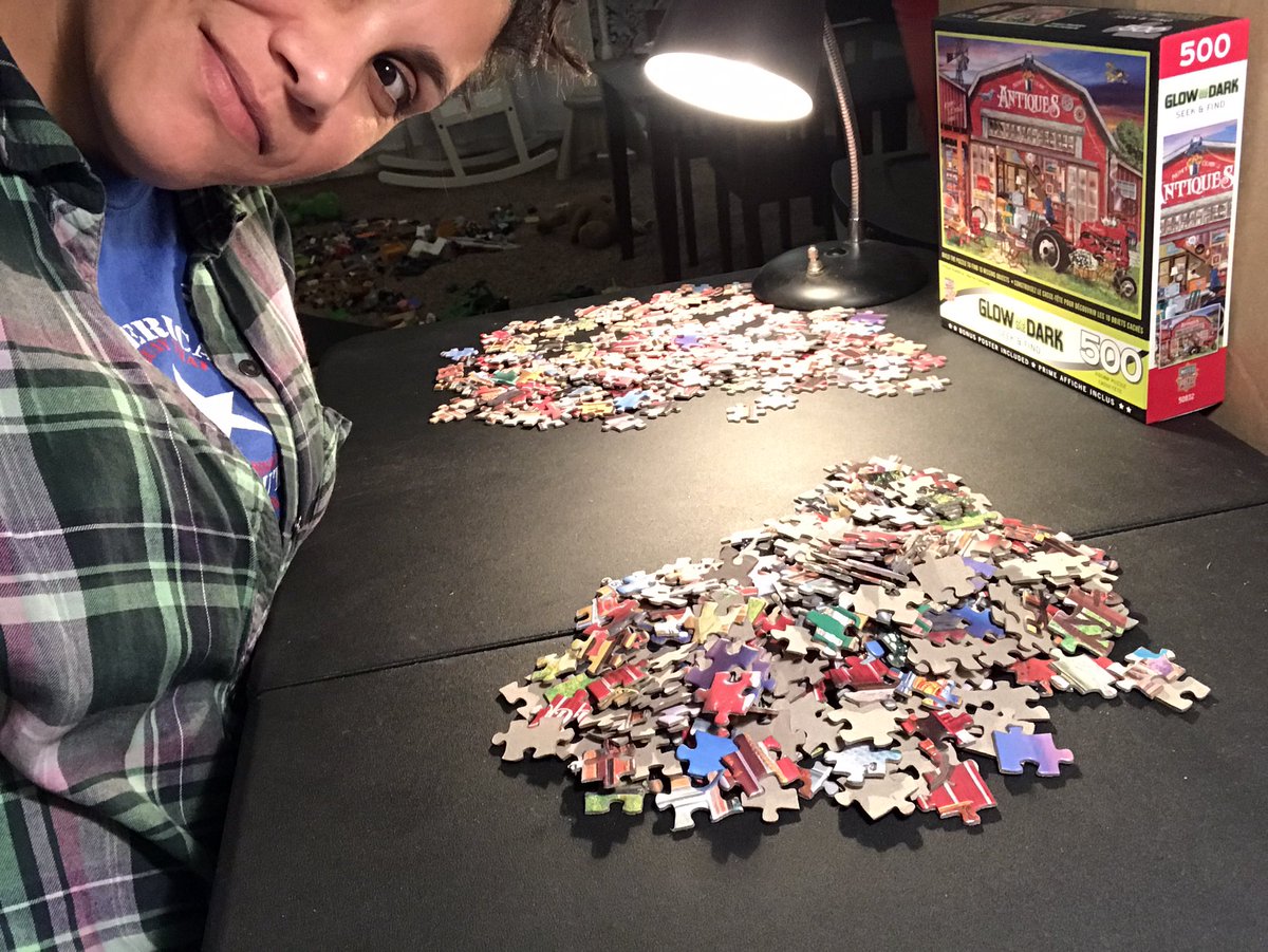 mmawifey's tweet photo. #puzzle time. π§© #glowinthedark #StayInToSlowTheSpread π‘π¦ https://t.co/My8vHp2Ylr