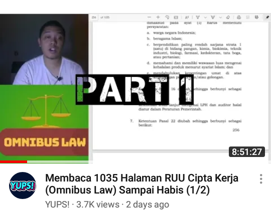 andresatria_w's tweet photo. Itu komodo disuruh belajar UU Cipta Kerja dulu gak ya gara2 demo. Nih gw kasih link yutuber yg baca 16 jam UU itu wahai komodo. Mudah-mudahan gak bleneg wkwkwk #savekomodo https://t.co/IDa6iF3m6U