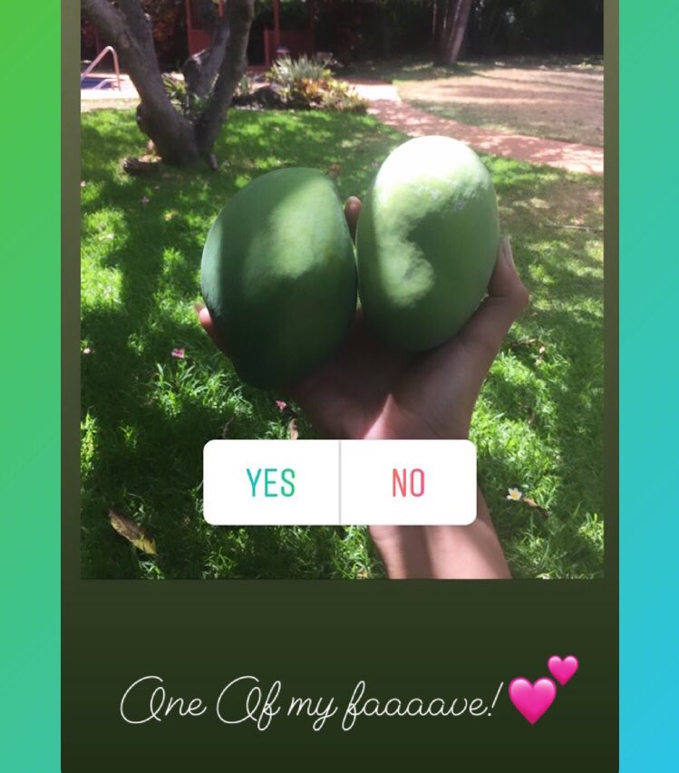 angelaAchavez's tweet photo. Before my dream was to be a fruitarian. 😂🙈✨ #fruits #fruitarian #hawaiilife #life #hawaii #wheninhawaii https://t.co/rVd8ySyG6V