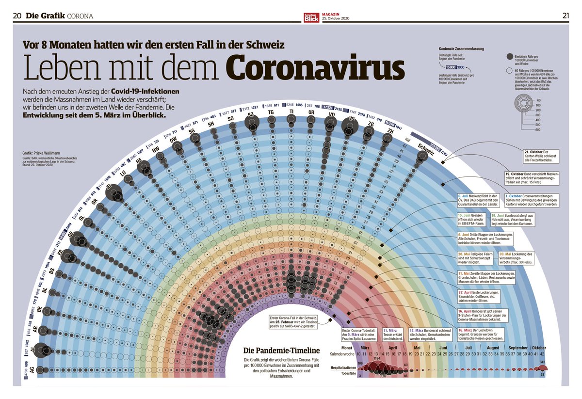 Seit 8 Monaten grassiert das #coronavirus in der Schweiz. Die Abbildung der Pandemie ⁦<a href="/Sonntags_Blick/">SonntagsBlick</a>⁩