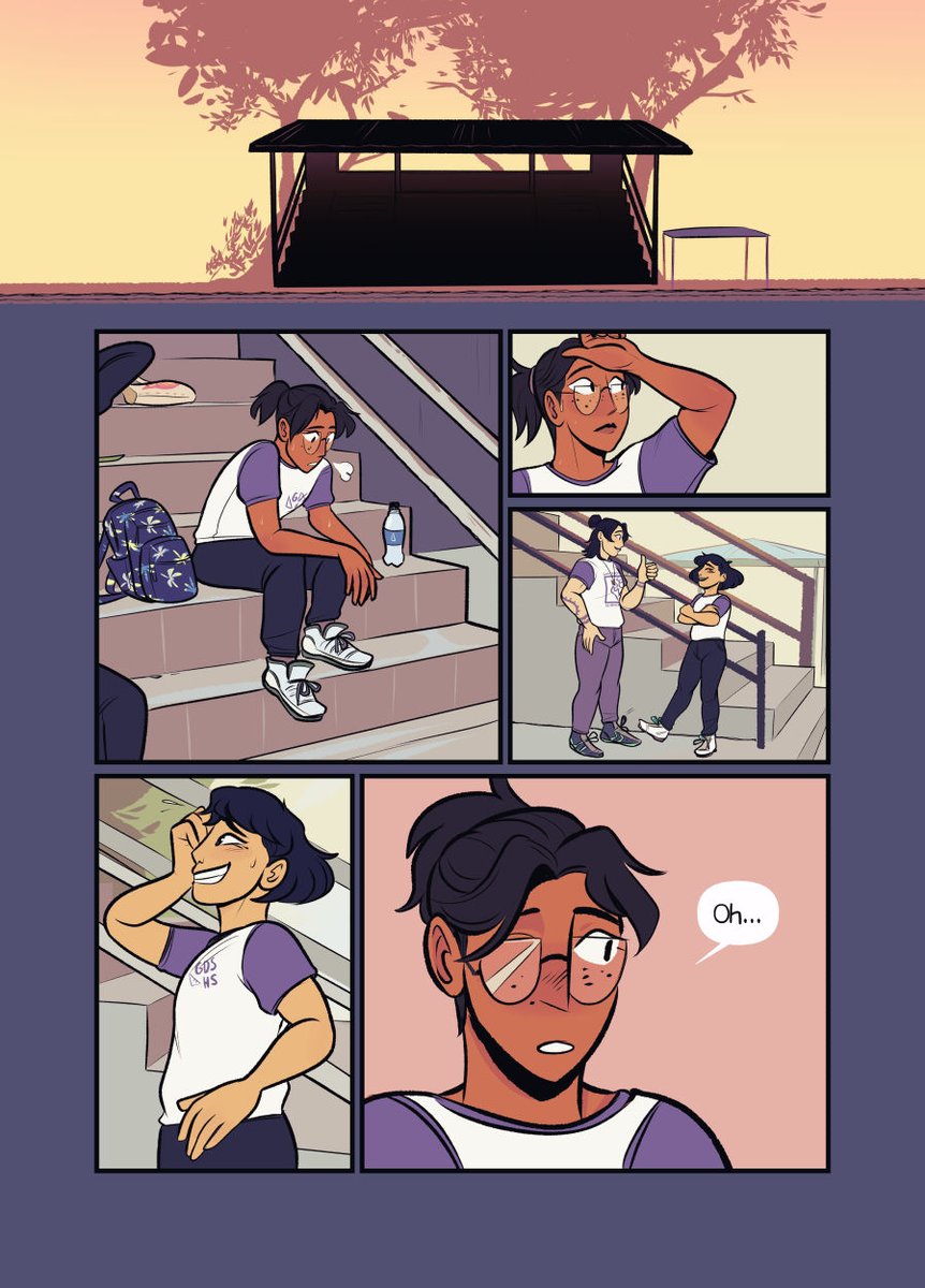 ???️‍?
THE MOST IMPORTANT THING: Faced with her first gay crush, teenager Aisha's hit with uncertainty about her place in her adoptive family. But for her father Timo, it's history repeating itself.

Folio: https://t.co/NHpxGzW0CH
#DVPit #DVart #YA #GN #POC #LGBT #OWN 