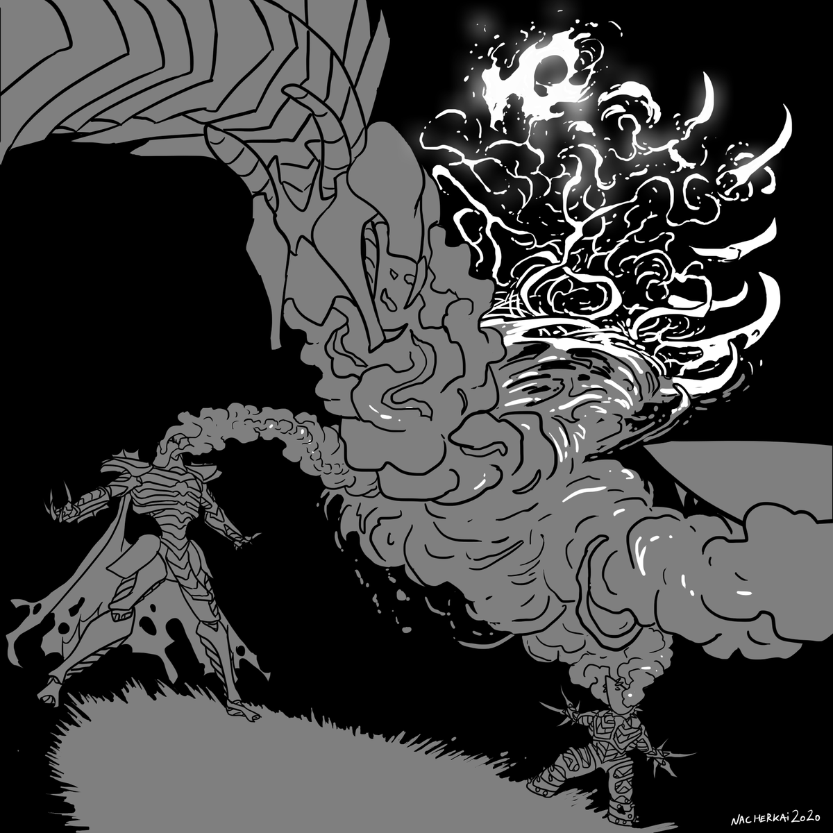 Nacherkai's tweet photo. 30/31
#Inktober #Inktober2020 #Ominous https://t.co/nMTQ3JeFlB