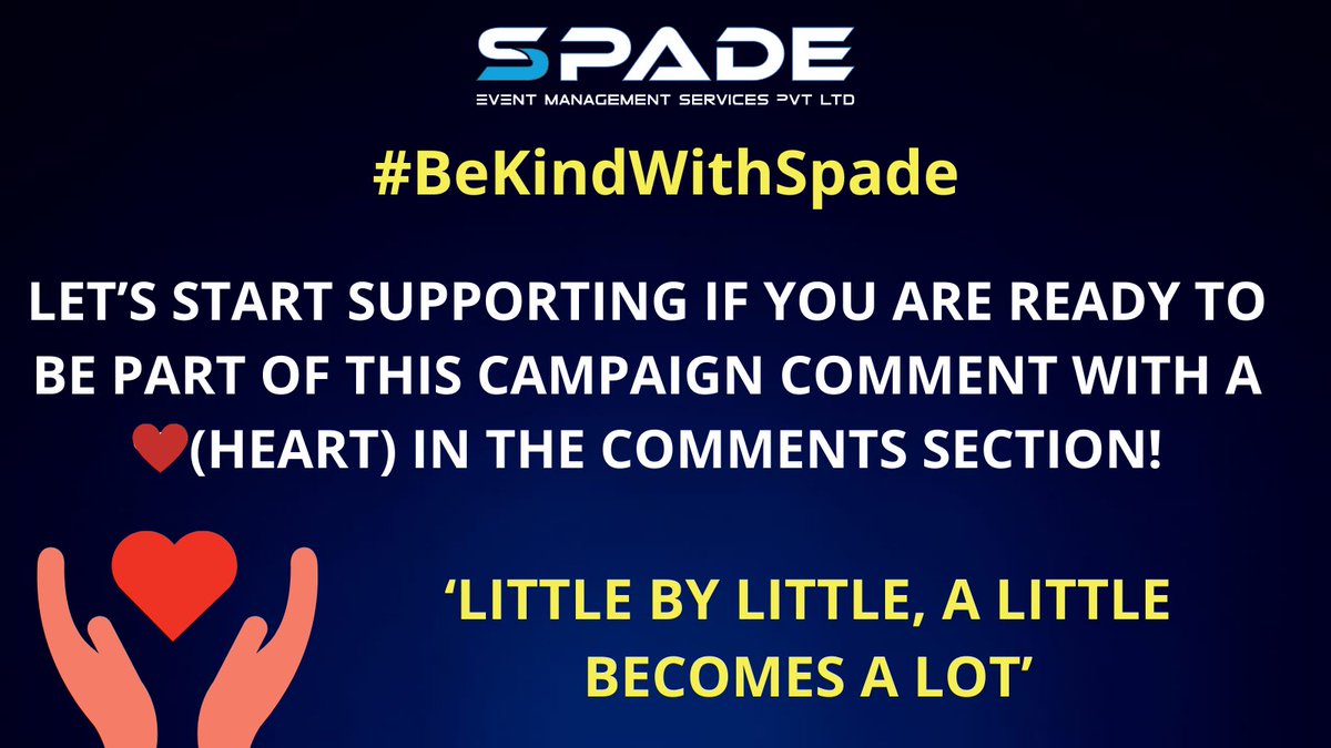 EmsSpade's tweet photo. The theme of the first week is - Handicrafters.
If you know about any handicrafter which deserves to go viral and need support.
Then check out the following banners for further details.
#BeKindWithSpade #handicraft #culture #helpinghand #Help #Campaign #initiative #spadeems https://t.co/7UXWjU7XSR