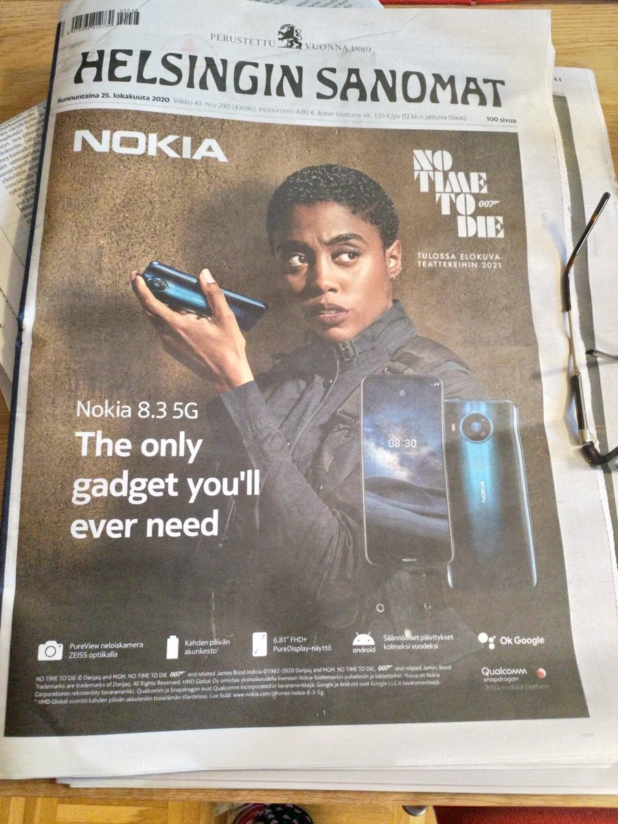 AdinaSolutions's tweet photo. We at Adina created the user guide for this beautiful device! #nokia835g #NoTimeToDie https://t.co/EfDtXyLKoH