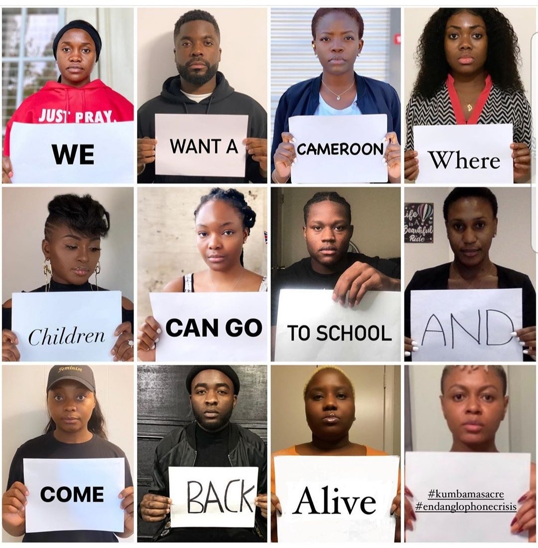 MimiMefoInfo's tweet photo. #EndAnglophoneCrisis campaign intensify online - following the #Kumba massacre https://t.co/fq24Rwg40f