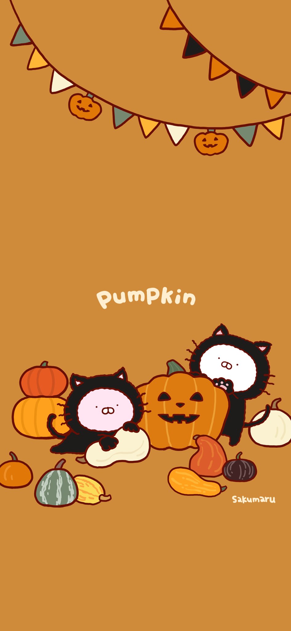 Sakumaru まいにちうさまる もうすぐハロウィン 待ち受けやホーム画面にしてハロウィン気分を楽しんでください 今年は黒猫コスチュームのうさまる T Co 4lw3ecjxnb Twitter