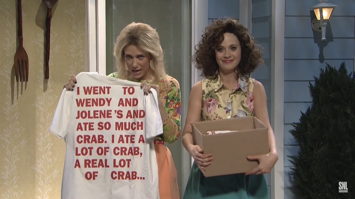 1. wendy and jolene (patio party, snl, 2012) - lesbians